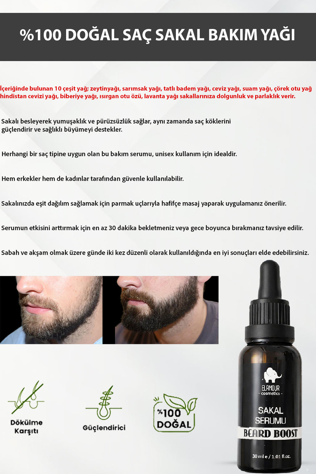 540 Titanyum İğneli Dermaroller - Saç Sakal Bakım Yağı Seti Siyah -