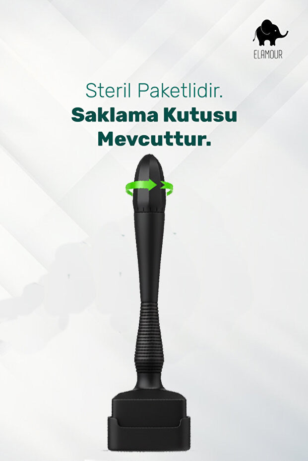 Beard Boost Bakım Seti Titanyum Ayarlanabilir Dermostamp