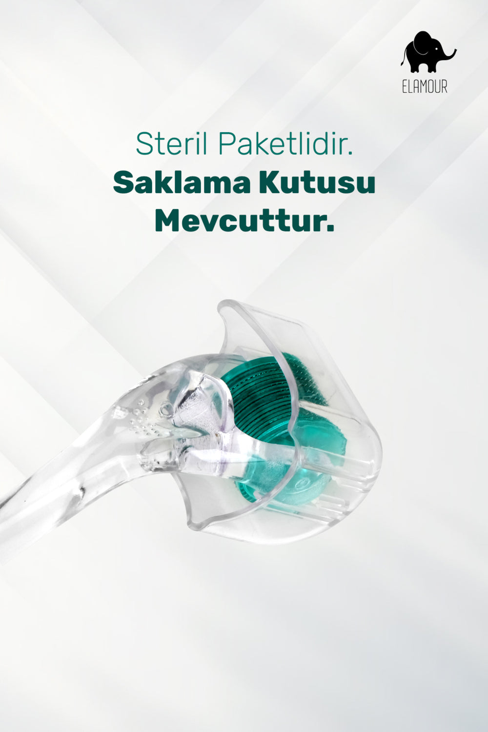 540 Titanyum İğneli Dermaroller - Dezenfektan Hediyeli - 0,50mm İğneli -  Saç Ve Cilt Bakım